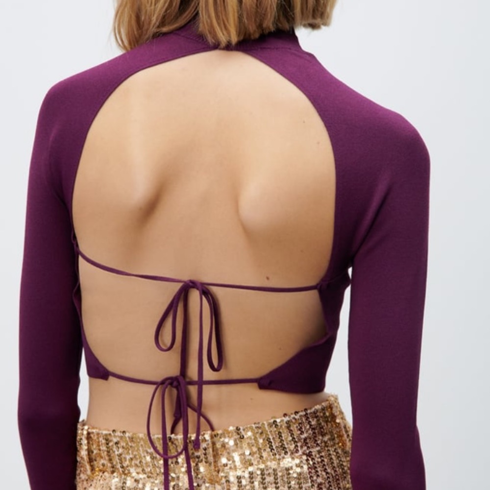 TODAY ONLY‼️
 Tie Back Top 💜